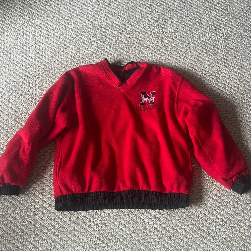 Vintage reversible Nebraska huskers jacket genuine stuff brand